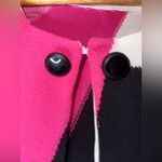 Ming Wang  Pink Black Confetti Pattern Button Top Open Cardigan Small Photo 2