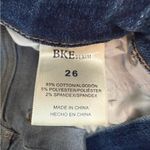 BKE  Distressed Skinny Jeans in Dark Blue Photo 5