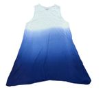 Jofit White Blue Ombre Athletic Casual Sleeveless Tank Dress Large Photo 1