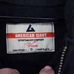 American Giant Womens Black Cotton Full Zip Hoodie Sweatshirt Size S Photo 2