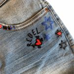 True Craft Denim Jean Shorts Stretchy Graffiti Womens 3 NWT Photo 3