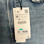 ZARA NWT  Straight Fit Ripped Denim Jeans Size 4 Photo 4