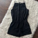 Saks 5th Avenue Black Halter Romper Photo 0