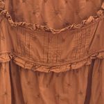 Old Navy Carmel Eyelet Peasant Top Ruffle Baby Doll Small Cottagecore Prairie SS Photo 4