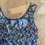 Anthropologie  Silk Peplum Beaded Top 8 M $78 Boho Photo 0