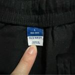 Old Navy  Black Pull On High Rise Linen Blend Casual Shorts Size Large EUC Photo 2