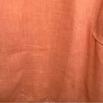 Valentina Naldi Shirt Dress Peach Linen L Orange Size L Photo 5