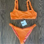 Beach Riot NWT  Orange Bikini‎ Set size XL Photo 2