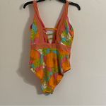 Trina Turk NWT Playa De Flor Plunge Maillot | Size: 12 Photo 3
