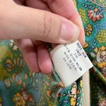 Vintage Sears Maxi Wrap Dress Green Paisley Floral Long Sleeve Boho Bohemian Size XS Photo 6