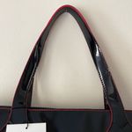 Stephanie Johnson For Saks Fifth Avenue Black Patent Leather Tote Purse Bag NWOT Photo 4