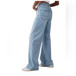 American Eagle Super High-Rise Baggy Wide-Leg Jeans - Size: 6 Regular Photo 3