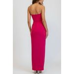 NBD  Lucilda High Slit Strapless Gown, Hot Pink, Medium Photo 2