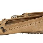 Minnetonka  Moccasins Shoes Loafers Size 6 Leopard Print Dyed Calf Hair Slip On Photo 4