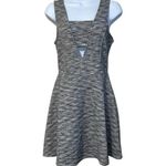 Olive & Oak  Super Cute Gray/White‎ Cut Out Fit & Flare Dress NWOT Size Small Photo 2