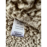 Love Tree  Brown Sherpa Hooded Warm Vest Women's Size Medium Cozy Boutique EUC Photo 5