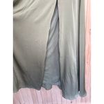 Lulus NWT  Elegant Confidence Sage Satin Flutter Sleeve Cutout Maxi Dress Size S Photo 4