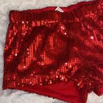 Sequin Shorts Red Photo 2