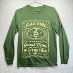 Elle King Giving Good Times Since All The Time Long Sleeve Concert Band Tee 2023 Green Photo 0