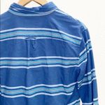American Eagle  Blue Striped Button Down Shirt Photo 10