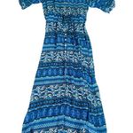 Boutique Autumn Renaissance Long Flowy Peasant Cottagecore Maxi Dress Photo 2