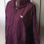 PINK - Victoria's Secret Burgundy Anorak windbreaker Photo 2