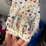 Hutch (Anthropologie) Boho Stars Print Blouse Small Tie Neck Photo 4