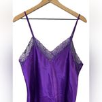 Victoria's Secret Vintage VS Gold Label Purple Embroidered Floral Lace Chemise Nightgown Slip Photo 3