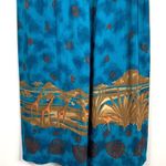 Vintage Casual Corner Annex Blue and Giraffe Skirt Size XL Photo 2