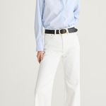 J.Crew Tall Full Length Slim Wide Leg Jean White Relaxed High Rise US 31 T NWT Photo 0