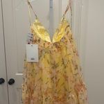Mac Duggal  70240 NWT Floral Empire Waist Ruffled Mini Dress Photo 6