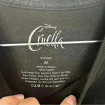 Disney  Cruella Long Sleeve Crewneck Shirt Womens‎ Size Medium Black Photo 7