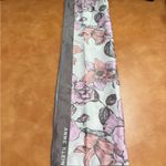 Anne Klein Living Garden silk scarf set in a gray/pink floral motif Photo 1