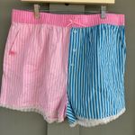 Simply Southern  Serena Boxer shorts pink and blue pinstripe size XXL Photo 0