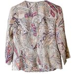 Chico's Multi-Print Linen Jacket Paisley Vanity Size 0 (Small) Style 570179483 Photo 9