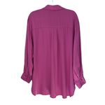 &merci &merci Oversized High Low Button Down Tunic Shirt Photo 9