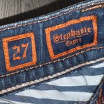 Rock Revival  Stephanie capri crop cropped Blue Women's Jeans denim Photo 5