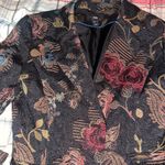 H&M  Black Floral Blazer Photo 1