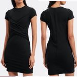 Anthony Thomas Melillo ATM  Cotton Short-Sleeve Cross Front T-Shirt Dress Medium Photo 2