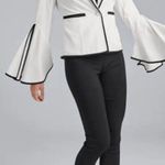 Lovers + Friends NWT! Lover + Friends White Blazer & Black Trim With Flare Angel Sleeves Photo 0