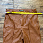 Wild Fable  Women's High-Rise Faux Leather Flare Pant Copper Size 00 NWT Photo 5