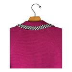 Moschino Sweater Women 6 Pink Wool Knit Collared Pink Blazer Cardigan Coatigan Photo 5