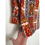 American Vintage Vintage 1970s Bold Print Cotton dagger collar Shirt Boho Mod Festival medium Photo 9