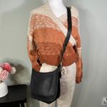 Coach Vintage Black Leather Crossbody Shoulder Janice Legacy Bag Purse Photo 2