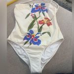 Tory Burch , one piece Floral Strapless Swimsuit read notes Photo 2