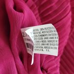 VICI  X Emily Travis Magenta Pleated Full Sleeve Crop Top Size Small Photo 7