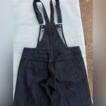 NEW RED VALENTINO WOMENS 42 Black Denim Overalls Made Italy Wide Leg Photo 10