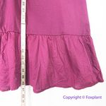 Eloquii New!   Maroon Dress‎ puff sleeve flounce hem size 28 Photo 2