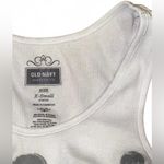 Old Navy Y2k white ribbed maternity tank top with heart graphics and sequin details Photo 2
