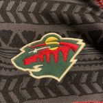 Colosseum  MINNESOTA WILD Poly Fleece 1/4 zip Pullover sweatshirt L Photo 3
